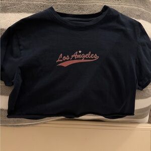 Brandy Melville Los Angeles Navy T-Shirt